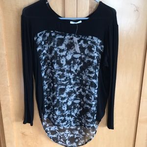 Lush long sleeve multi colored top